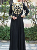 Print gown long dress