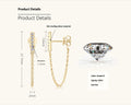 Diamond Stud Earrings 925 Ear Rings
