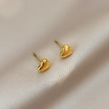 Ear-caring Peach Heart Three-dimensional Ear Rings