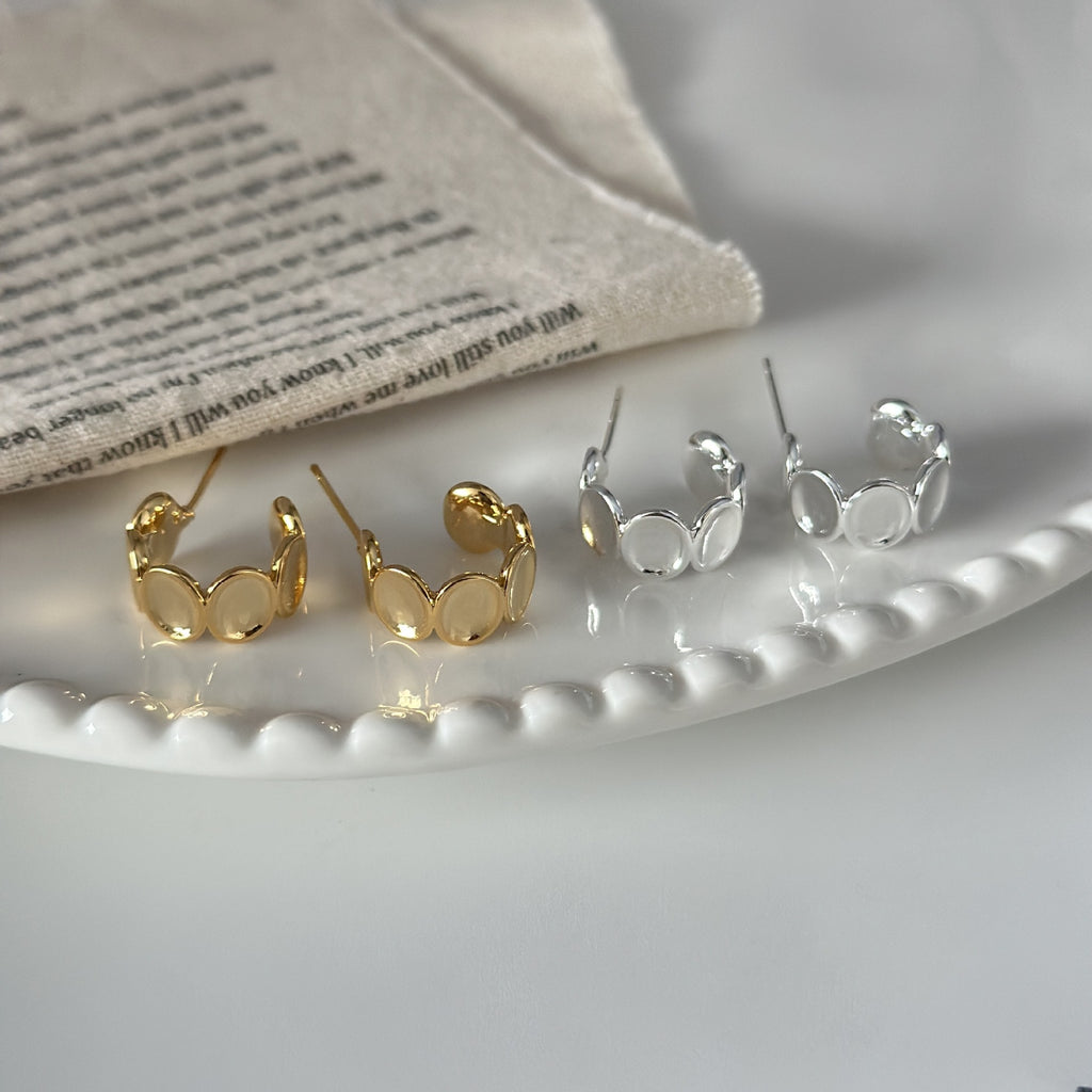 Copper Plating Commuting Advanced Sense Ear Rings